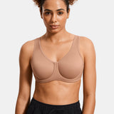 Women's High Impact Sports Bra Gravel Beige