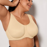 Women's High Impact Sports Bra Tan Milkshake @model_info:Milkshake