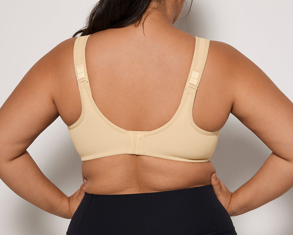 Women's High Impact Sports Bra Tan Milkshake