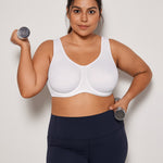 Women's High Impact Sports Bra White @model_info:A1
