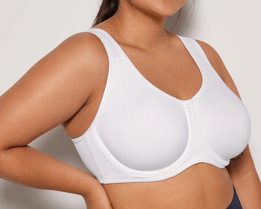 Women's High Impact Sports Bra White @model_info:A2