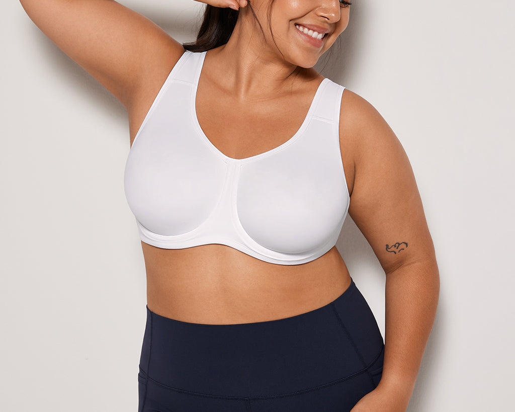 Women's High Impact Sports Bra White