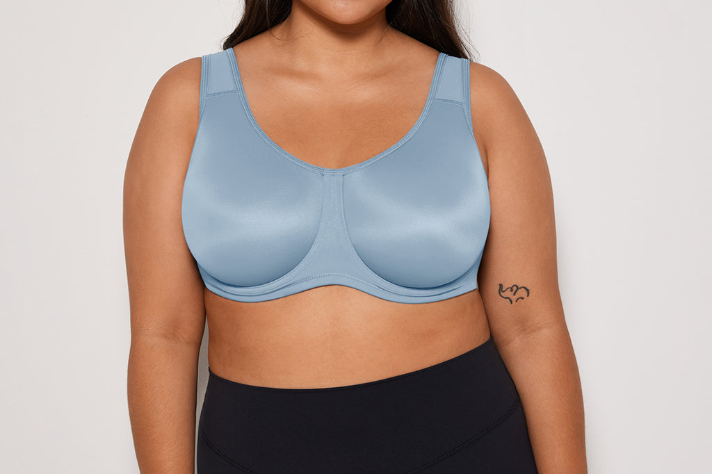 Women's High Impact Sports Bra lotus root grey
