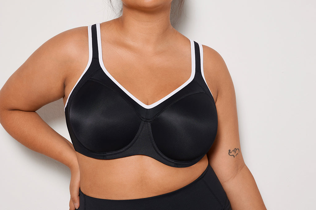 Women's Racerback Underwire Sport Bra Black