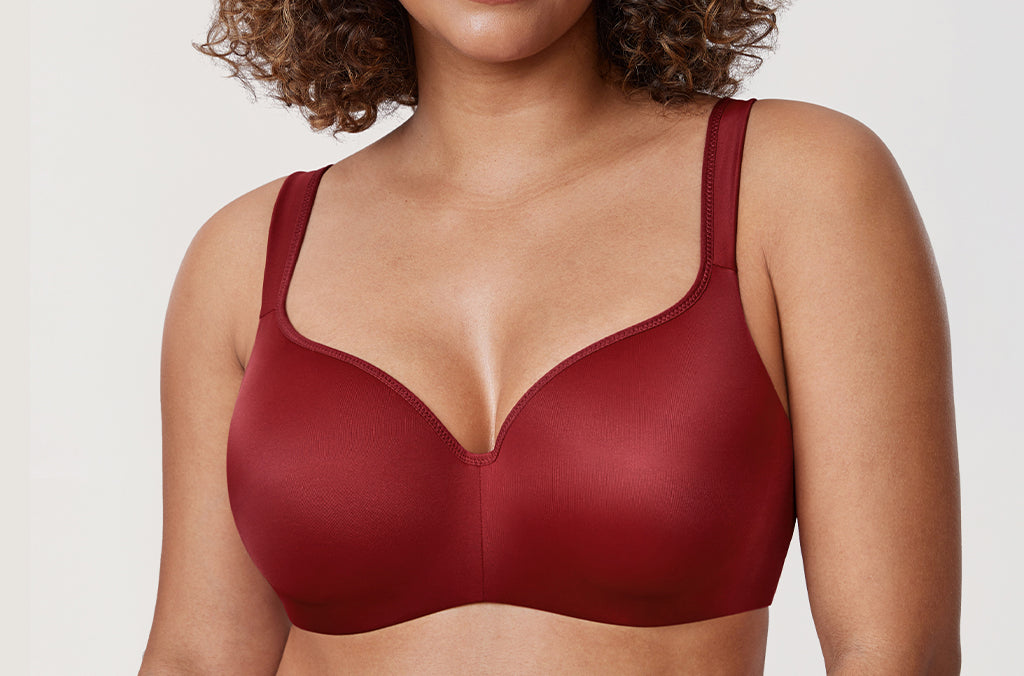 Women's Seamless Underwire Bra Apricot Pink