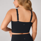 Women's Hugcurve Adjustable Longline Workout Bra Spar green