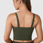 Women's Hugcurve Adjustable Longline Workout Bra Blackberry