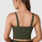 Women's Hugcurve Adjustable Longline Workout Bra Blackberry