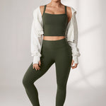 Women's Hugcurve Adjustable Longline Workout Bra Blackberry