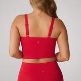 Women's Hugcurve Adjustable Longline Workout Bra Blackberry