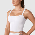 Women's Hugcurve Adjustable Longline Workout Bra Rose Magenta