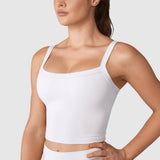 Women's Hugcurve Adjustable Longline Workout Bra Rose Magenta