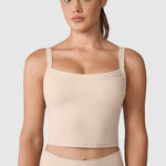 Women's Hugcurve Adjustable Longline Workout Bra Black