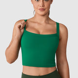 Women's Hugcurve Adjustable Longline Workout Bra Spar green