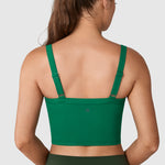 Women's Hugcurve Adjustable Longline Workout Bra Spar green