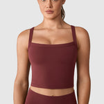 Women's Hugcurve Adjustable Longline Workout Bra Nightfall Blue