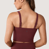 Women's Hugcurve Adjustable Longline Workout Bra Nightfall Blue