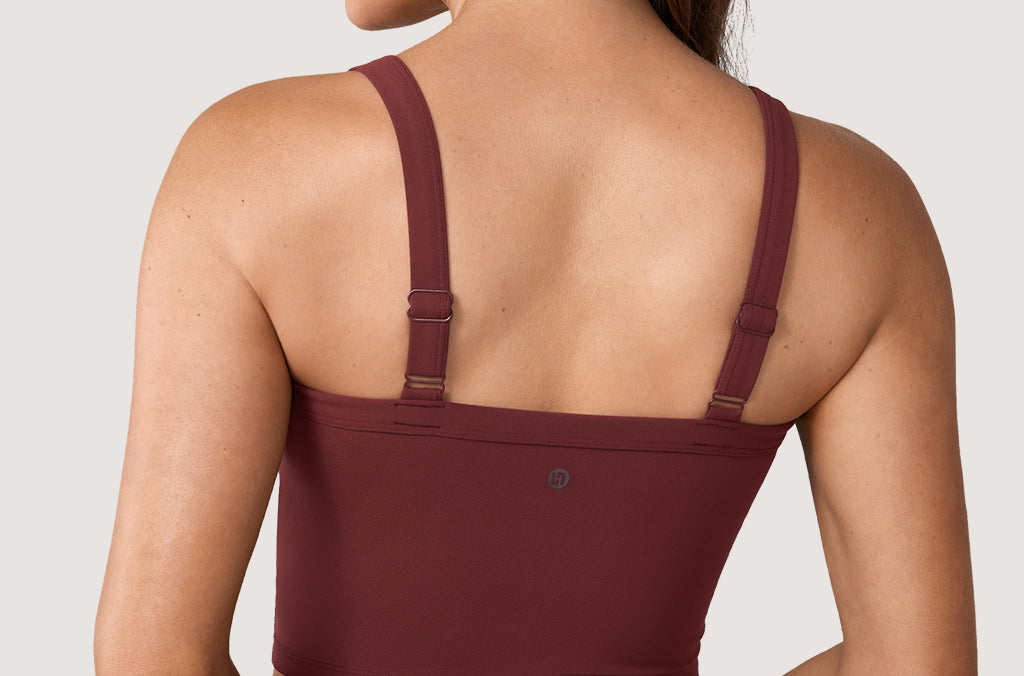 Women's Hugcurve Adjustable Longline Workout Bra Nightfall Blue