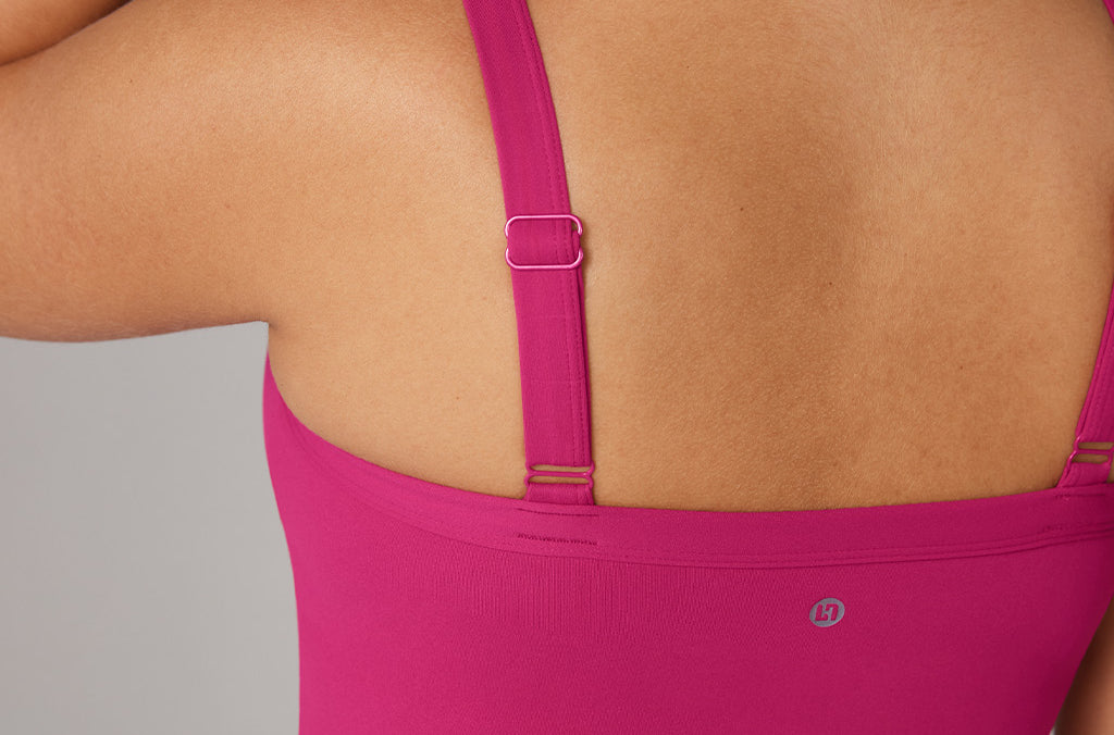 Women's Hugcurve Adjustable Longline Workout Bra Nightfall Blue