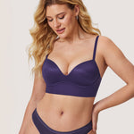 Women's T-shirt Push Up Bra Heliotrope