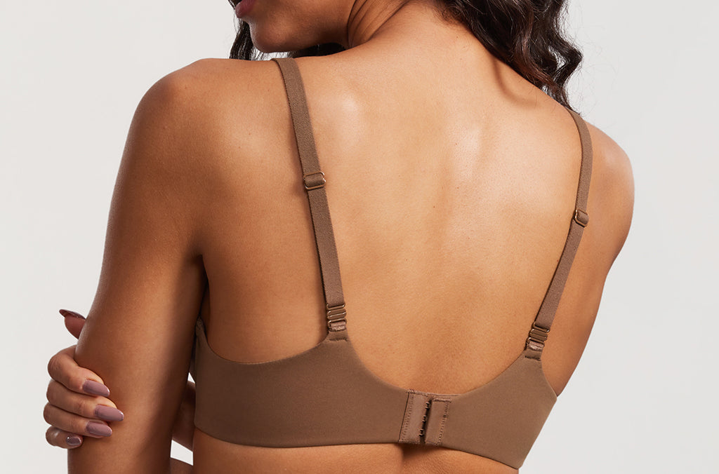 DOBREVA Women's Lightly Padded Balconette Bra Tshirt Underwire Demi White