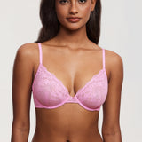 Women's Romantic Lace Plunge Bra Black