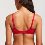 Women's Sexy Mesh Underwire Balconette Bra Cream Coffee