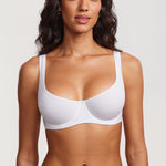Women's Underwire Balconette Bra - Unlined White