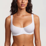 Women's Underwire Balconette Bra - Unlined White