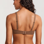 Women's Underwire Balconette Bra - Unlined Sandalwood Brown-2
