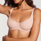 Women's Underwire Balconette Bra - Unlined Blush Beige