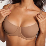 Women's Underwire Balconette Bra - Unlined Gravel Beige