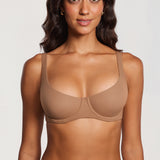 Women's Underwire Balconette Bra - Unlined Gravel Beige