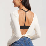 Women's Lacy Mesh Front Closure Bra Beige