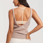 Women's Lacy Mesh Front Closure Bra Beige