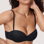 Women's Strapless Padded Bra Black
