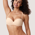 Women's Strapless Padded Bra Beige