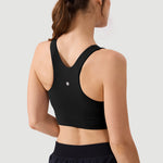 Women's Racerback Longline Sports Bra Black