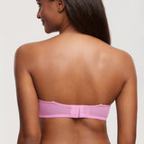 Women's Romantic Lace Strapless Bra Black