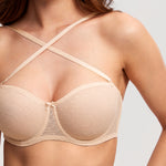 Women's Sexy Mesh Strapless Bra Peachy Keen