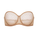 Women's Sexy Mesh Strapless Bra Peachy Keen