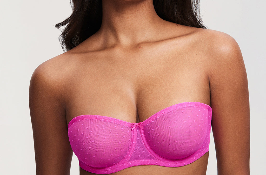 Women's Sexy Mesh Strapless Bra Peachy Keen