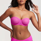 Women's Sexy Mesh Strapless Bra Peachy Keen