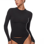 Women's Single-Layer Basic Long Sleeve Shirts Graphite Grey