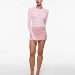 Women's Single-Layer Basic Long Sleeve Shirts Black