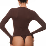 Women's Single-Layer Basic Long Sleeve Shirts Hazelnut