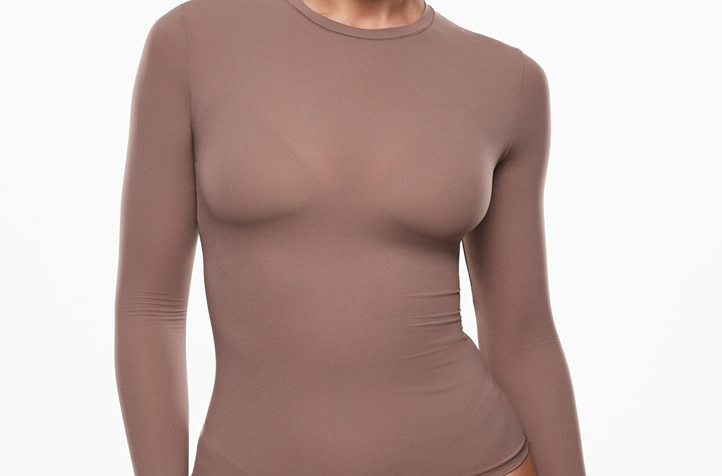 Women's Single-Layer Basic Long Sleeve Shirts Hazelnut