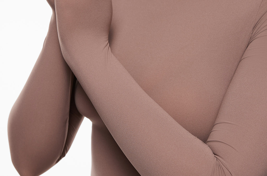 Women's Single-Layer Basic Long Sleeve Shirts Hazelnut