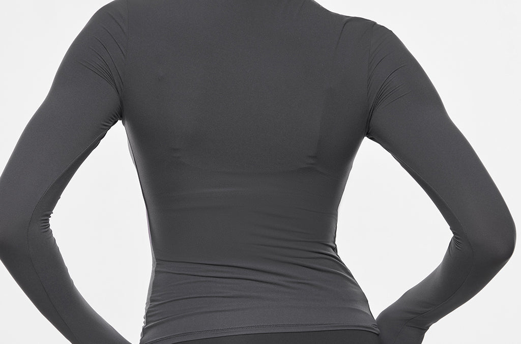 Women's Single-Layer Basic Long Sleeve Shirts Brown Purple