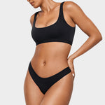 Women's V-shaped Low Rise Thongs 3 Pack Hazelnut (3pack)